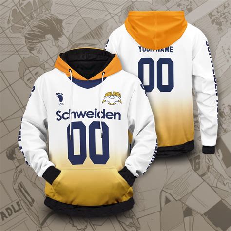 jual jaket hoodie anime haikyuu schweiden adlers high school volleyball