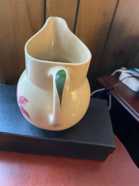 Vintage Watt Pottery Starflower Petal Pitcher