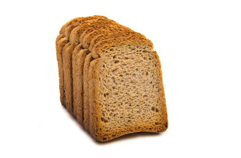 Sliced Bread Toast Isolated Stock Image - Image of white, snack: 106943057