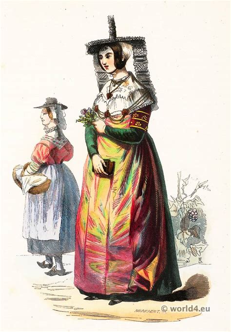 French national costumes. Les costumes regionaux de la France ...