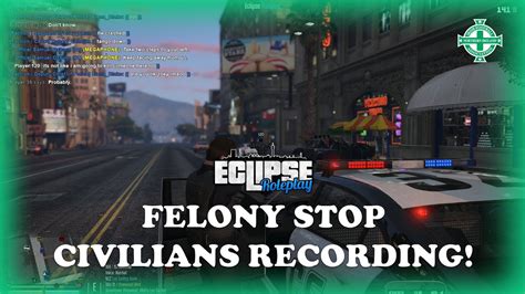 Eclipse Roleplay Lspd Felony Stop Outside The Bank Civilians Love It