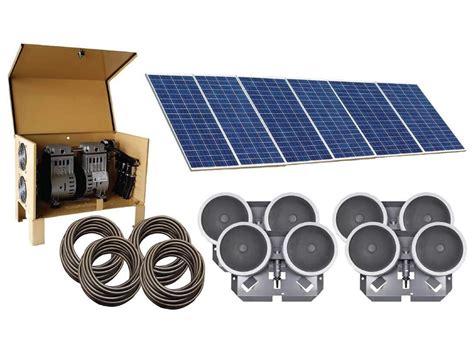 4 Diffuser Solar Pond Aeration System For Deep Ponds - Up to 35" Deep ...