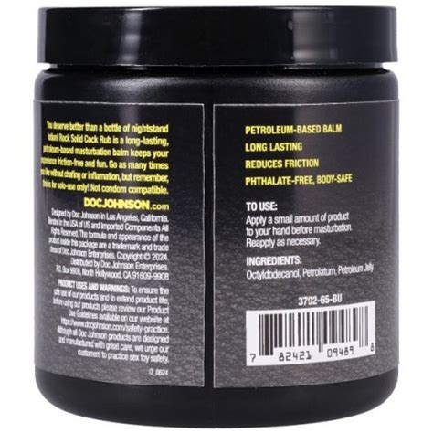 Rock Solid Cock Rub Cums In Handy Masturbation Balm Oz Sex Toys At Adult Empire