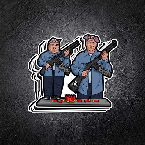 Dr Evil & Mini Me Vinyl Decal - PatchOps