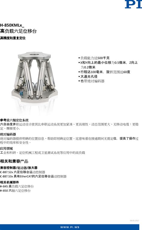 Physik Instrumente Datasheet H 850KMLx CN