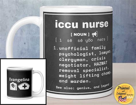 Iccu Intensive Care Unit Nurse Funny Definition Coffee Tea Mug 11 Oz 15