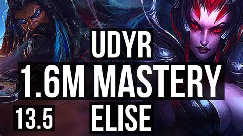 UDYR Vs ELISE JNG 7 0 8 1 6M Mastery 700 Games Godlike KR