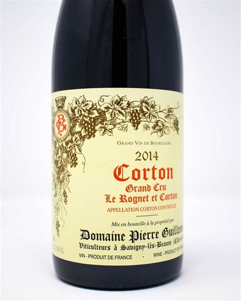 Domaine Pierre Guillemot Corton Le Rognet Et Corton Grand Cru