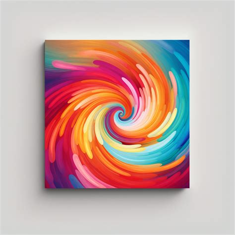 Cuadro Tela Sublimada Reflejo Colorful Swirl Background Graphic