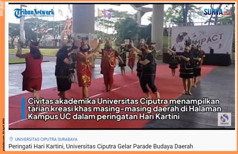 Peringati Hari Kartini Universitas Ciputra Gelar Parade Budaya Daerah