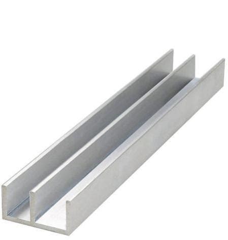 Silver Polished Aluminium E Channel For Construction At Rs