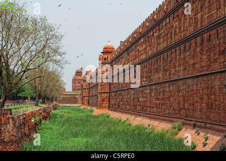 Rang Mahal Rotes Fort Delhi Indien Mughal Bögen gebaut von Shah Jahan