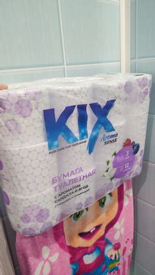 Туалетная бумага KIX Aroma Sense, Сандал и ягоды, 3 слоя, 12 рулонов ...