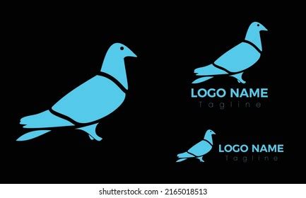 Pigeon Bird Logo Design Vector Template Stock Vector Royalty Free