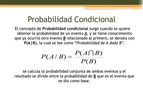 Probabilidad Condicional Ppt