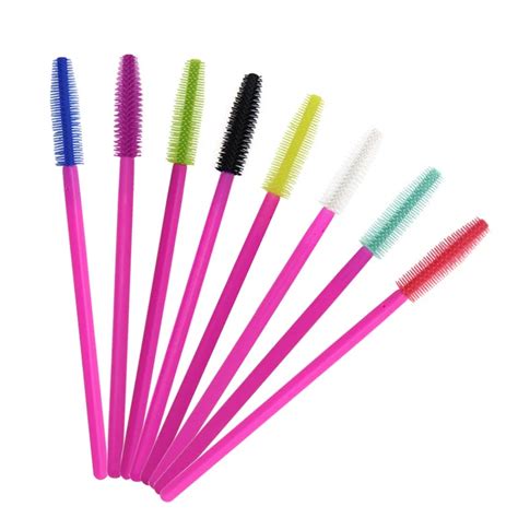 Baguettes De Mascara En Silicone Jetables Brosse Cils Outil D