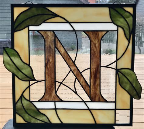 Window Stained Glass Letters