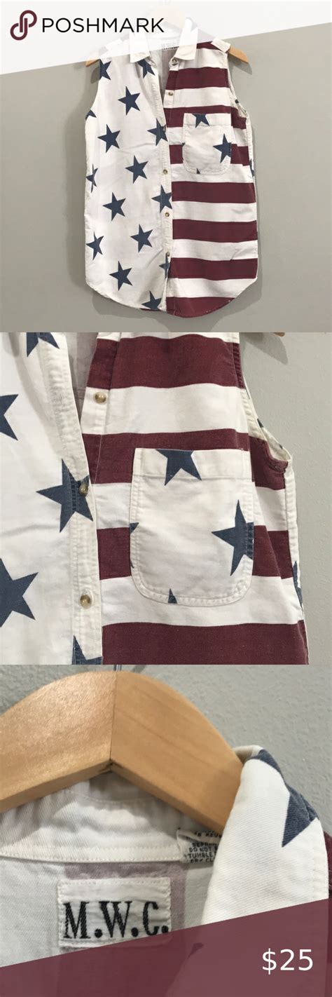 Vintage American Flag Shirt Mens Small Good Condition Vintage Shirts