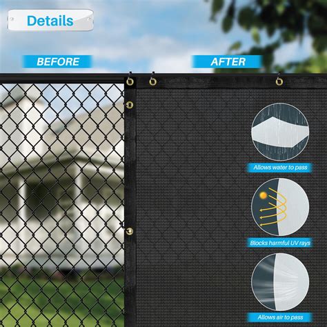 Snapklik Patio X Fence Privacy Screen Black Commercial Grade