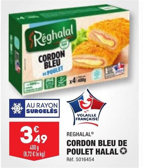 Promo CORDON BLEU DE POULET HALAL Chez ALDI