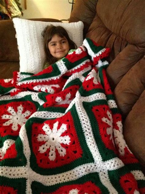 Pin By Lucila De On Crochet Navidad Christmas Crochet Blanket