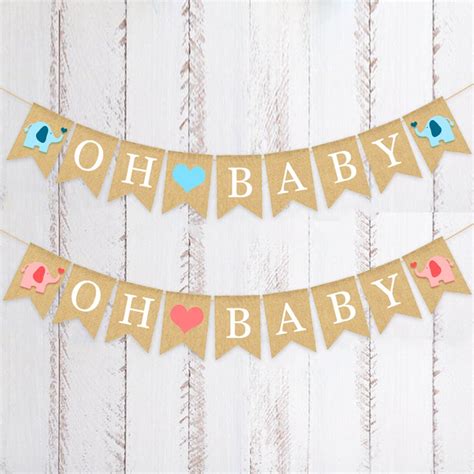 Elephant Baby Shower banner Elephant Theme Banner Elephant | Etsy