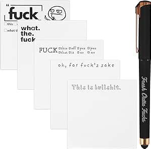 Pcs Funny Sticky Notes Fuck Off Sticky Notes Funny Notepad Novelty