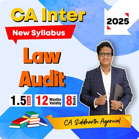 CA Inter Law Audit New Syllabus 2025 1 5 12m Siddharth Agarwal