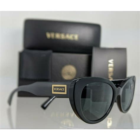 Versace Sunglasses Mod 4378 Gb187 54mm Black Gold Frame Versace