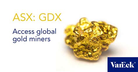 VanEck Gold Miners ETF Invest In Gold Equities ASX GDX