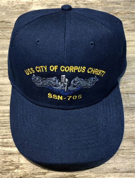 USS City Of Corpus Christi SSN 705 Ball Cap Embroidered Etsy