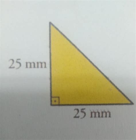 En Un Triangulo Isosceles Y Rectangulo Los Catetos Miden Milimetros