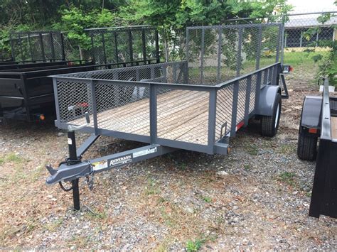 Utility Trailer 2016 Anderson 6 X 12 Ls Utility 2 Sides Gray Trailersusa