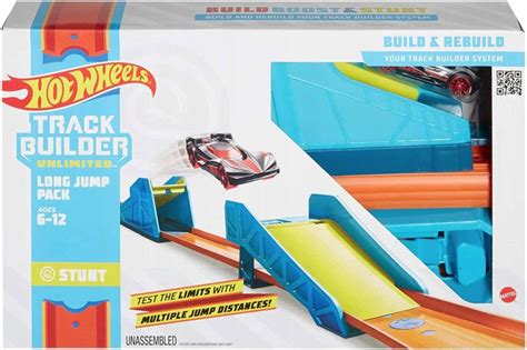 Mattel HOT WHEELS Track Builder set s autíčkem pro stavitele Dlouhý