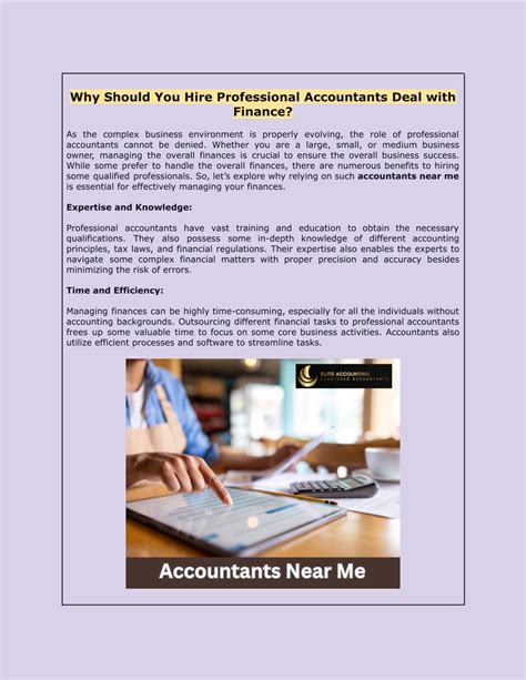 Ppt Why Should You Hire Professional Accountants Deal With Finance