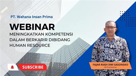 Webinar Meningkatkan Kompetensi Dalam Berkarir Di Bidang Human