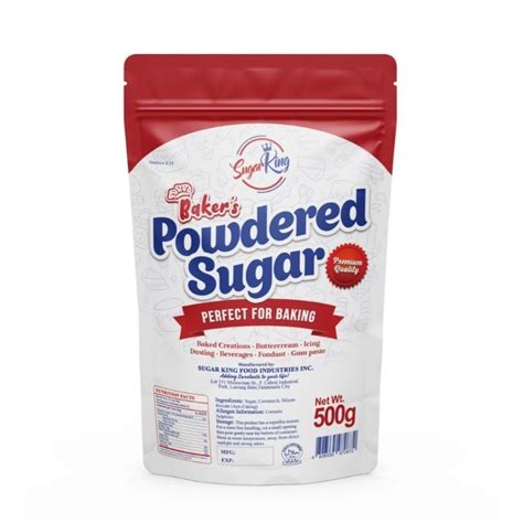 Sugar King Powdered Confectioners Sugar 500g Shopee Malaysia