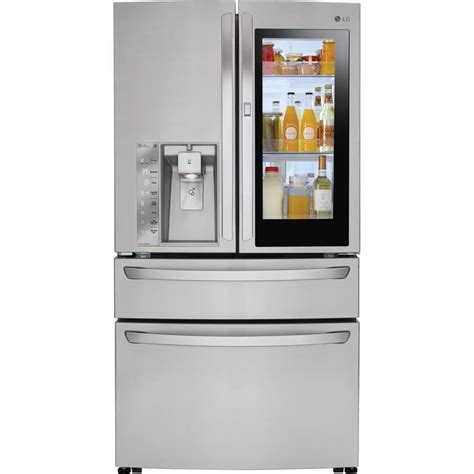 Lg Instaview Cu Ft Door French Door Refrigerator With Ice Maker