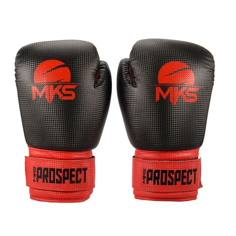 Luva MKS New Prospect Preta Vermelha Soul Fight Shop