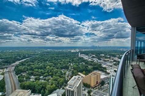 High Rise View Of Atlanta From The 45th Floor Of The Sovereign Building