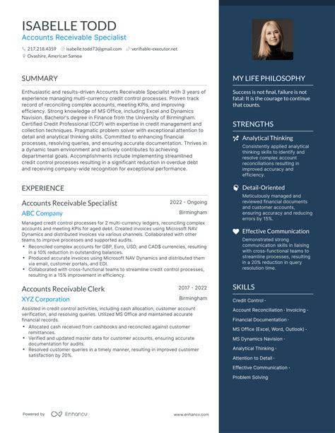 3 Accounts Receivable Specialist Resume Examples And How To Guide For 2024