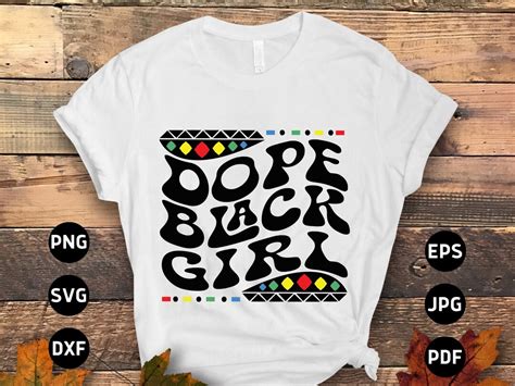 Dope Black Girl Svg Png Black History Month Svg Afro African Etsy