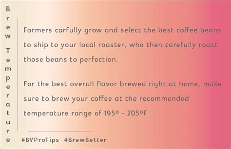 Coffee That Isnt Brewed Within The Recommended Temperature Range May