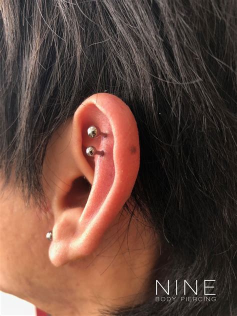 NINE BODY PIERCING BLOG Double Helix with Anatometal ダブルヘリックス