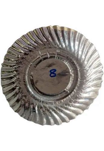 Wrinkle Inch Silver Foil Paper Plate For Event And Party Supplies At