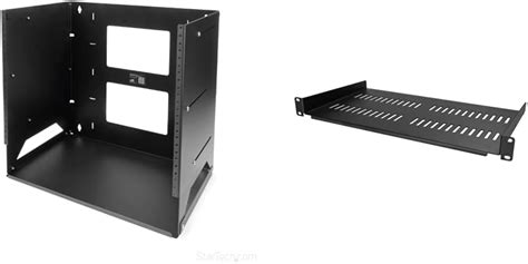 amazoncom startechcom  open frame wall mount network rack wbuilt