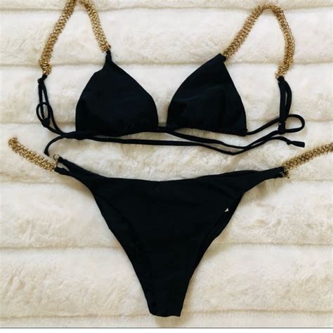 Beach Riot Swim Beach Riot X Luv Aj Chain Bikini Bottoms Nwt Poshmark