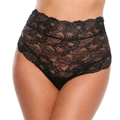 Women Sexy Panties Hollow Out Floral Lace G String Briefs Panties