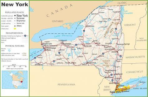 New York Highway Map - Printable State Maps With Highways | Printable Maps