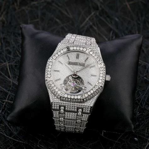 Eta Full Iced Out Moissanite Bling Bling Diamond Stainless Steel White